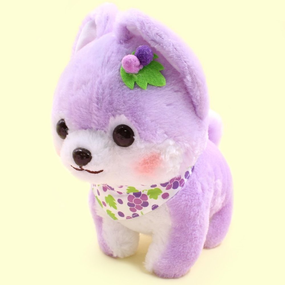 Mameshiba Three Brothers - Fruits XL Plushy (Purple Grape)